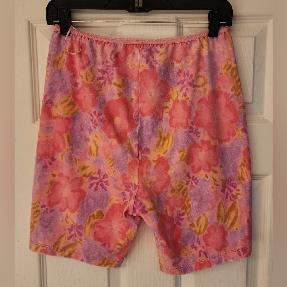 Free People Get Physical Set Pink Bustier Crop Top Biker Shorts Set Size Medium - Picture 7 of 14
